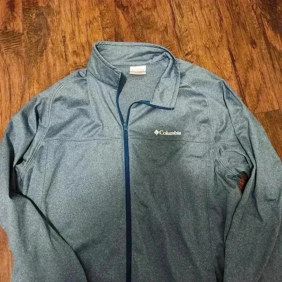 Mens Columbia Blue Full Zip Fleece. Size M - Picture 2 of 4